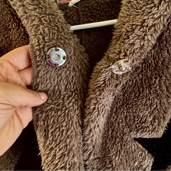 Vintage Havana Girls Sherpa Star Hooded Jacket Big Kid L Cozy Layer - Picture 8 of 11